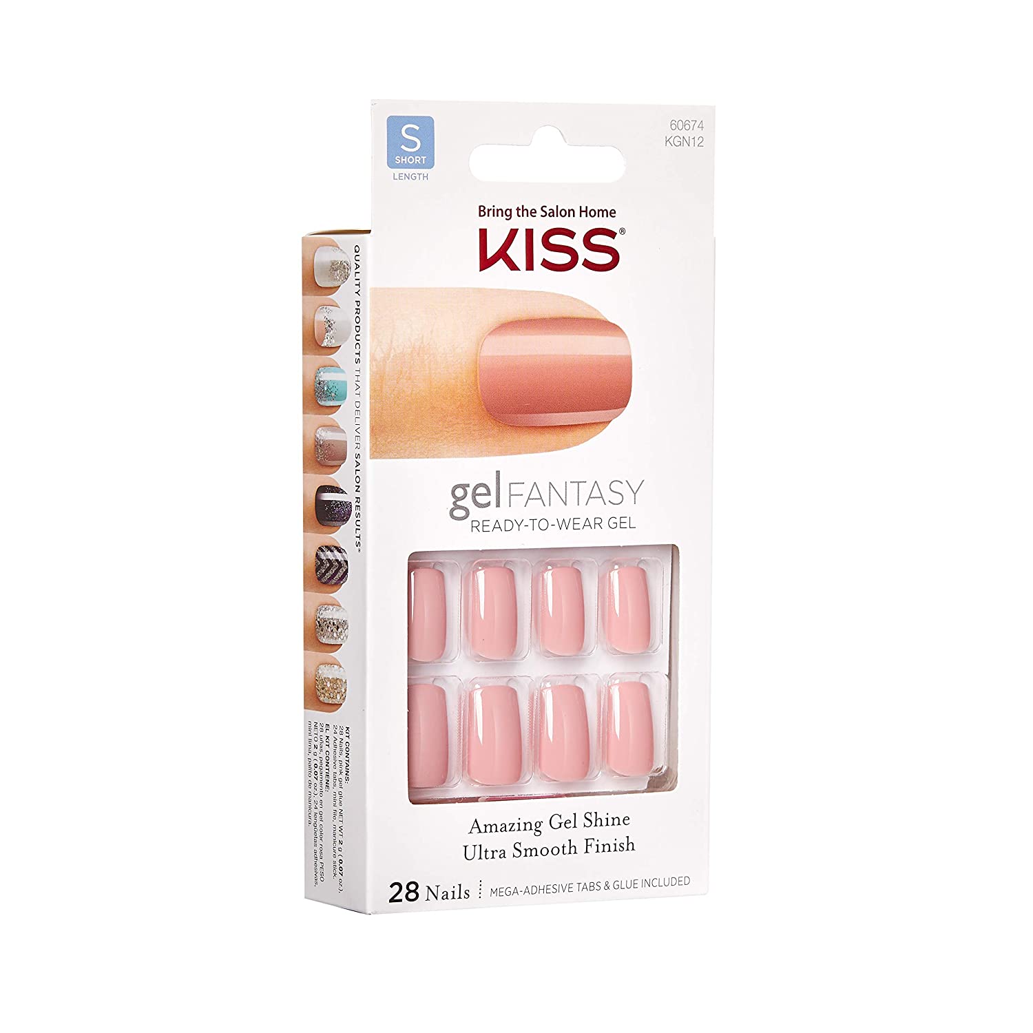 KISS GEL FANTASY NAILS 28 ct "Size Short" Volusia Coupon Queens
