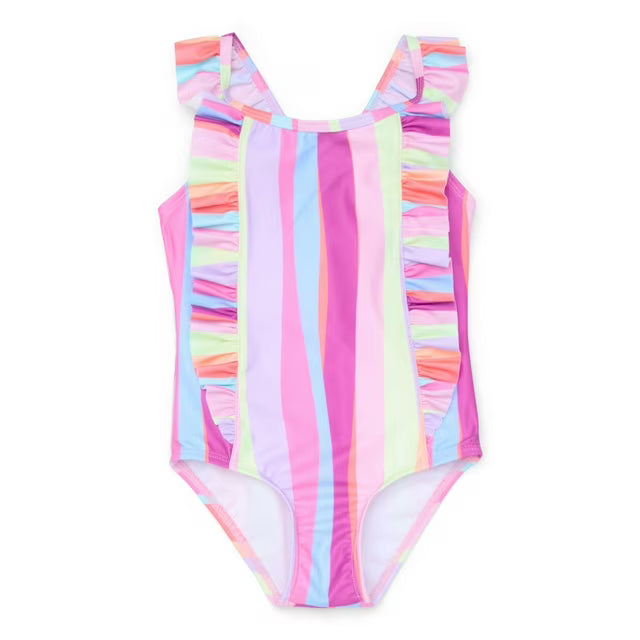 WONDER NATION TODDLER GIRL 1 PIECE SWIM SUIT Size 2T 