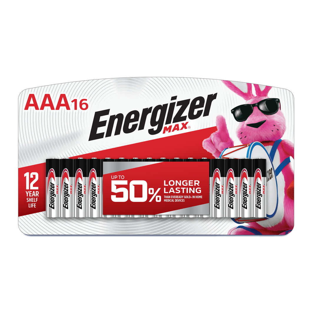 ENERGIZER MAX BATTERIES 16 pack 