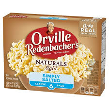 ORVILLE REDENBACHER NATURALS LIGHT MICROWAVE POPCORN 6 pack 