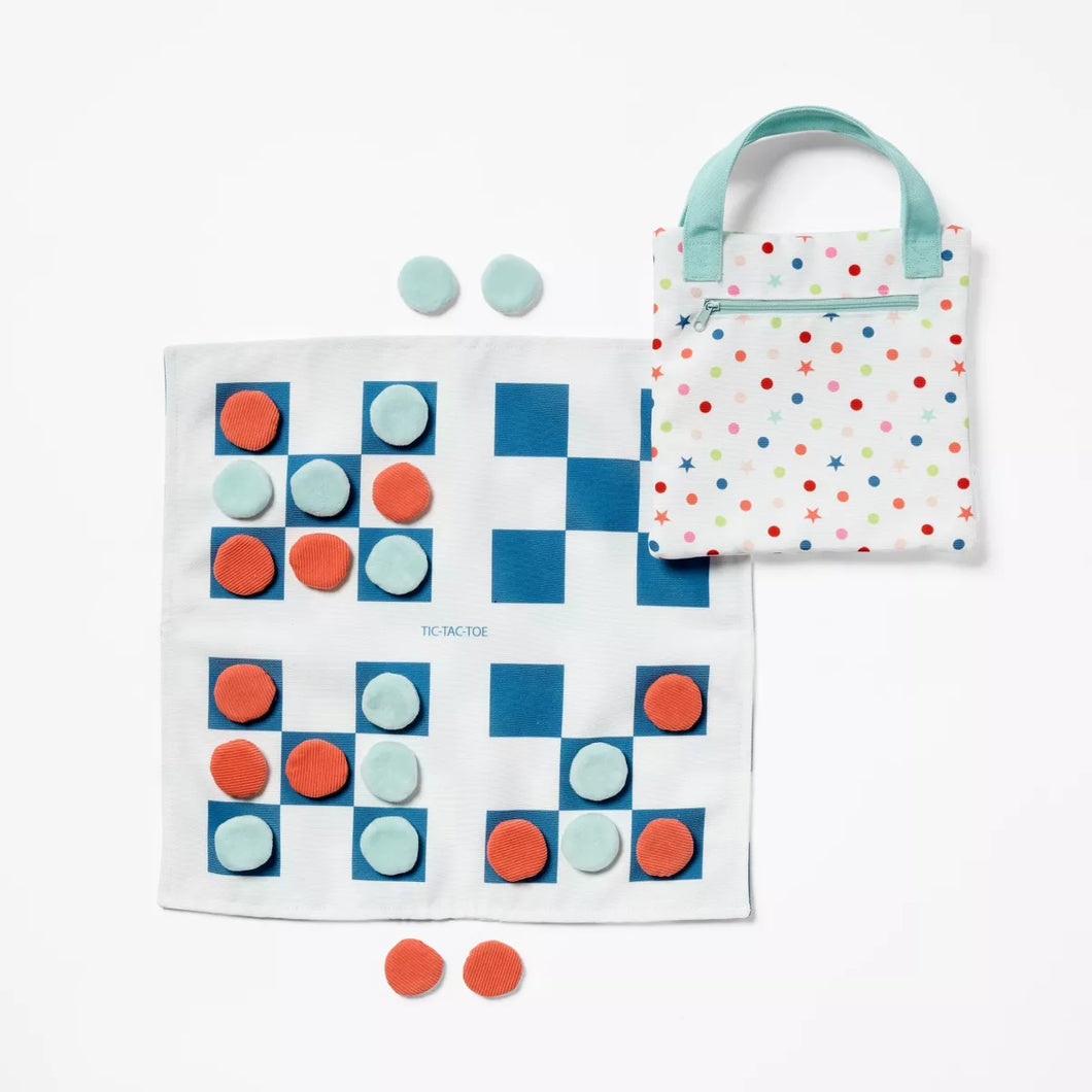 PILLOWFORT 2 in 1 Board Game Set with Carry Bag 26 pieces 