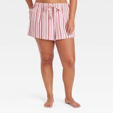 AUDEN WOMEN'S FLANNEL SLEEP SHORTS Size M 