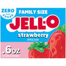 JELL-O GELATIN 0.6 oz Family Size 