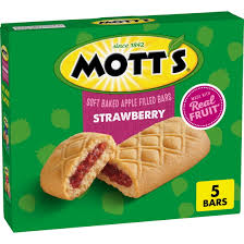 MOTT'S SOFT BAKED APPLE FILLED BARS 5 count 