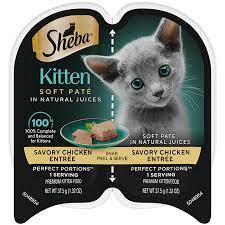 SHEBA PERFECT PORTIONS KITTEN FOOD  2 Servings 
