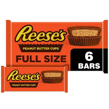 REESE'S FULL SIZE CANDY BAR 6 pack 