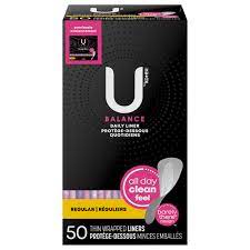 KOTEX U BALANCE LINERS 50 count 