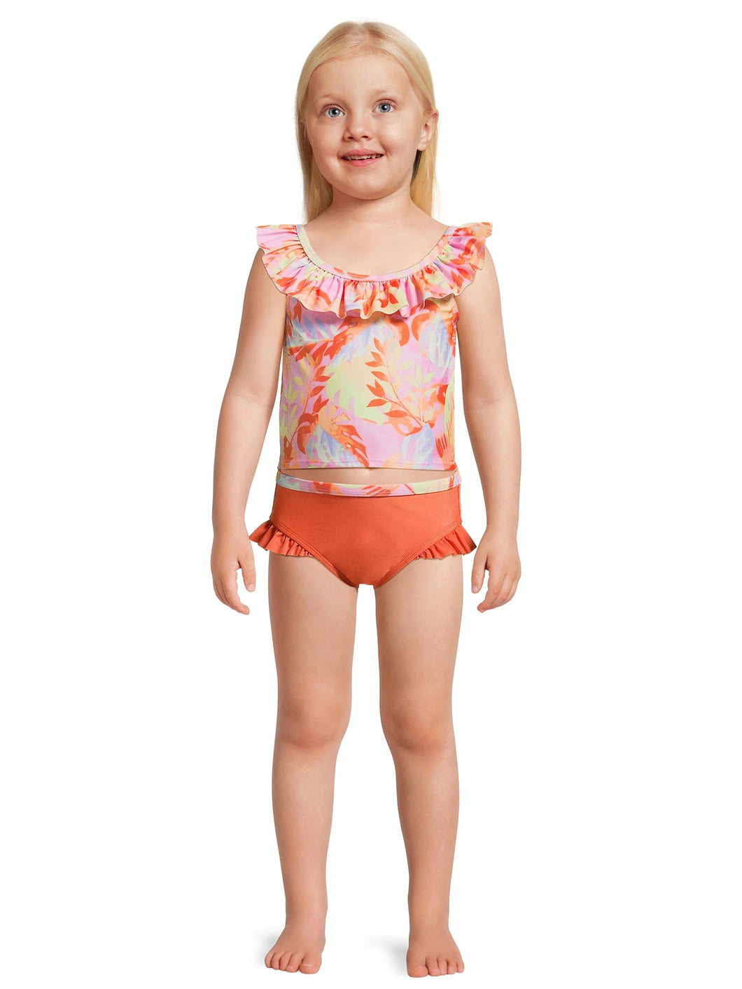 WONDER NATION INFANT/TODDLER GIRL 2 PIECE TANKINI SWIM SUIT Size 12M 