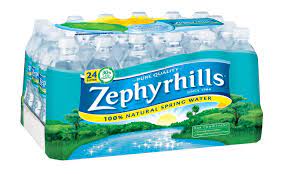 ZEPHYRHILLS SPRING WATER 24 pack 16.9 oz