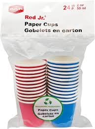 THE BAR, RED JR. PAPER CUPS 24 count, 2 oz size 