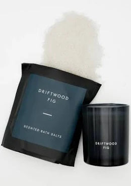 LANDON TYLER BATH SALT & CANDLE BOXED GIFT SET 2 pieces 