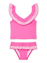 WONDER NATION TODDLER GIRL 2 PIECE TANKINI SWIM SUIT Size 18M 