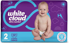 WHITE CLOUD DIAPERS 37 count BAG 