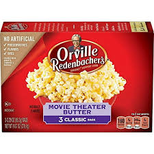 ORVILLE REDENBACHER MICROWAVE POPCORN 3 pack 