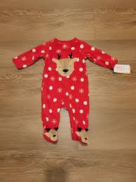 CARTER'S INFANT FOOTED SLEEPER Size Newborn 