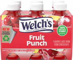 WELCH'S JUICE 6 pack bottles 