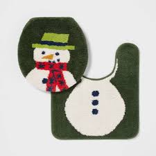WONDERSHOP HOLIDAY BATHROOM RUG SET 2 piece 