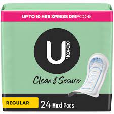 KOTEX U FEMININE PADS 24 ct 