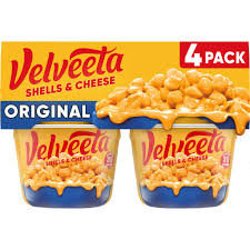 VELVEETA SHELLS & CHEESE MICROWAVE CUPS 4 Pack (2.39 oz) 