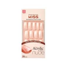 KISS ACRYLIC FRENCH NUDE NAILS 28 ct 