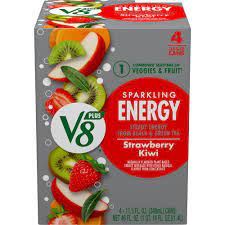 V8 SPARKLING ENERGY JUICE 4 pack cans 