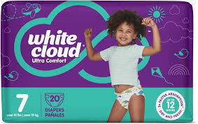 WHITE CLOUD DIAPERS 20 count BAG 