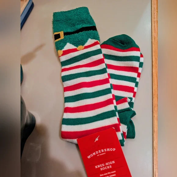 WONDERSHOP CHRISTMAS KNEE HIGH SOCKS FOR WOMEN 1 pair 