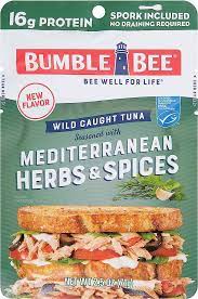 BUMBLE BEE WILD CAUGHT TUNA 2.5 oz Pouch 