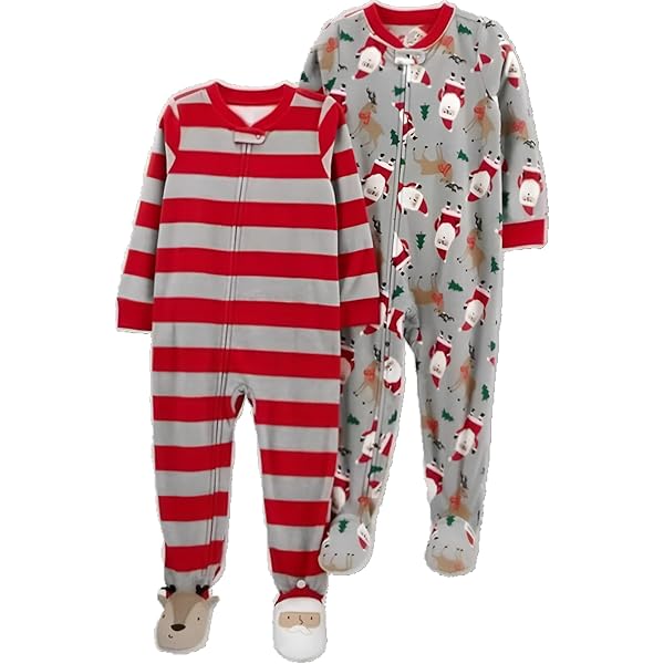 CARTER'S TODDLER BOY/GIRL FOOTED SLEEPERS 2 pack 