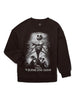 DISNEY NIGHTMARE BEFORE CHRISTMAS CHILDS SWEATSHIRT Size XS 4-5 "Black With Screen print"