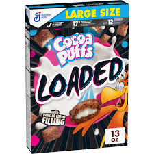 COCOA PUFFS  LOADED CEREAL 13 oz