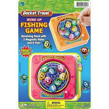 POCKET TRAVEL WIND UP FISHING GAME 1 count Ages 4+