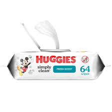 HUGGIES BABY WIPES 64 ct 