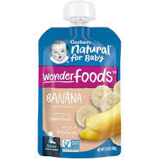 GERBER NATURAL BABY FOOD POUCH 3.5 oz 