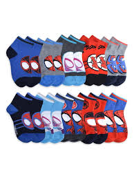 MARVEL SPIDERMAN LITTLE BOYS SOCKS 10 pack 