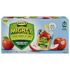 MOTT'S MIGHTY APPLESAUCE POUCH 12 PK 