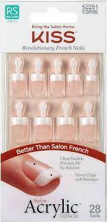 KISS ACRYLIC FRENCH NAILS 28 ct 