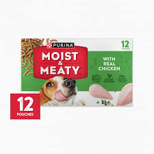PURINA MOIST & MEATY DOG FOOD 12 pouches 