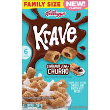 KELLOGG'S KRAVE CEREAL  16.8 oz Family Size 
