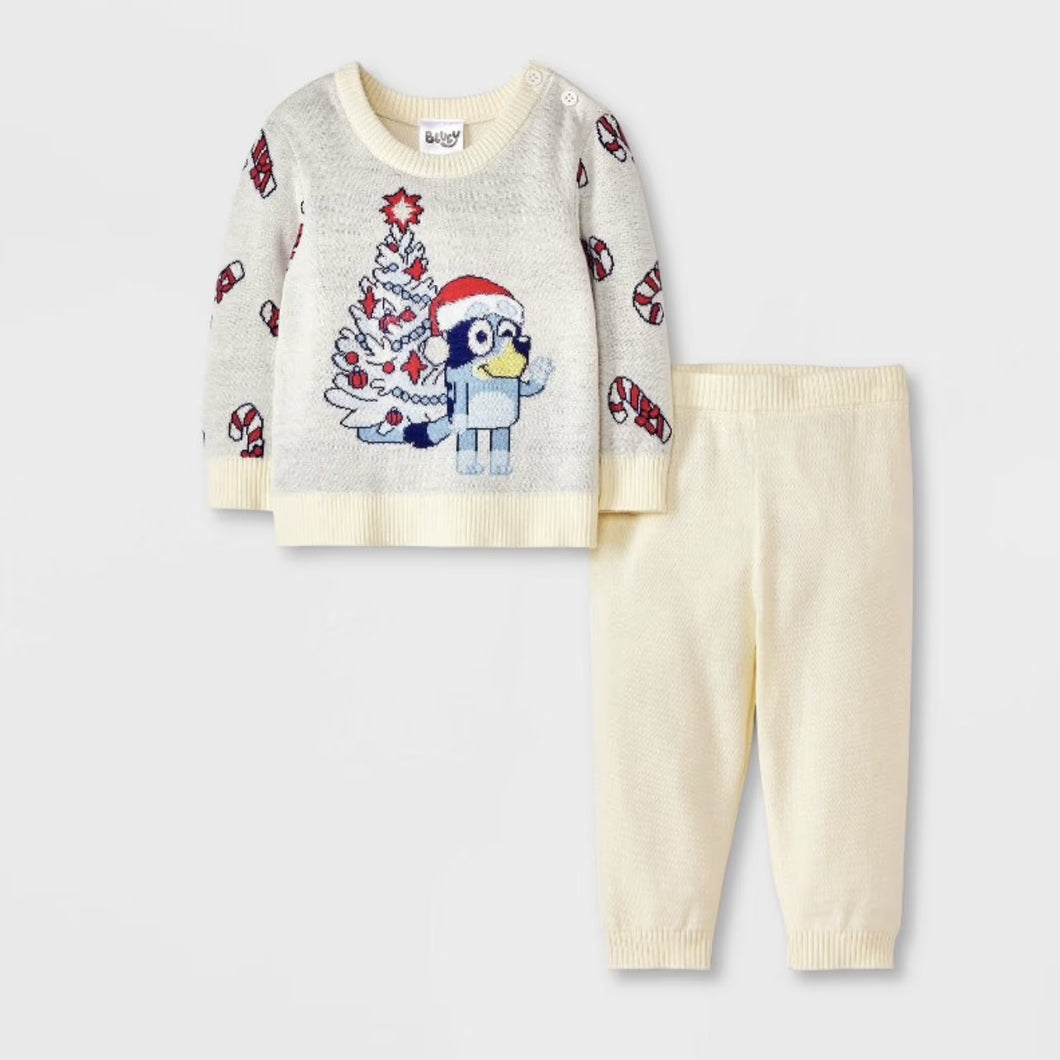 BLUEY INFANT 2 PIECE SWEATER SET Size 0-3M 