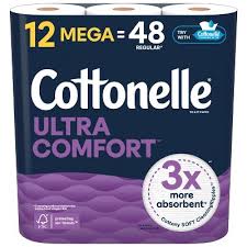 COTTONELLE TOILET PAPER 12=48 Mega roll 
