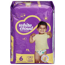 WHITE CLOUD DIAPERS 21 count BAG 