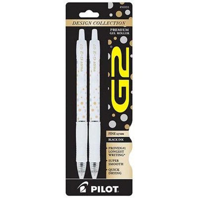 PILOT G2 GEL ROLLER PEN 2 pack 