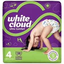 WHITE CLOUD DIAPERS 28 count BAG 