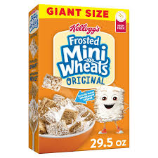 KELLOGG'S FROSTED MINI WHEATS 29.5 oz Giant Size 