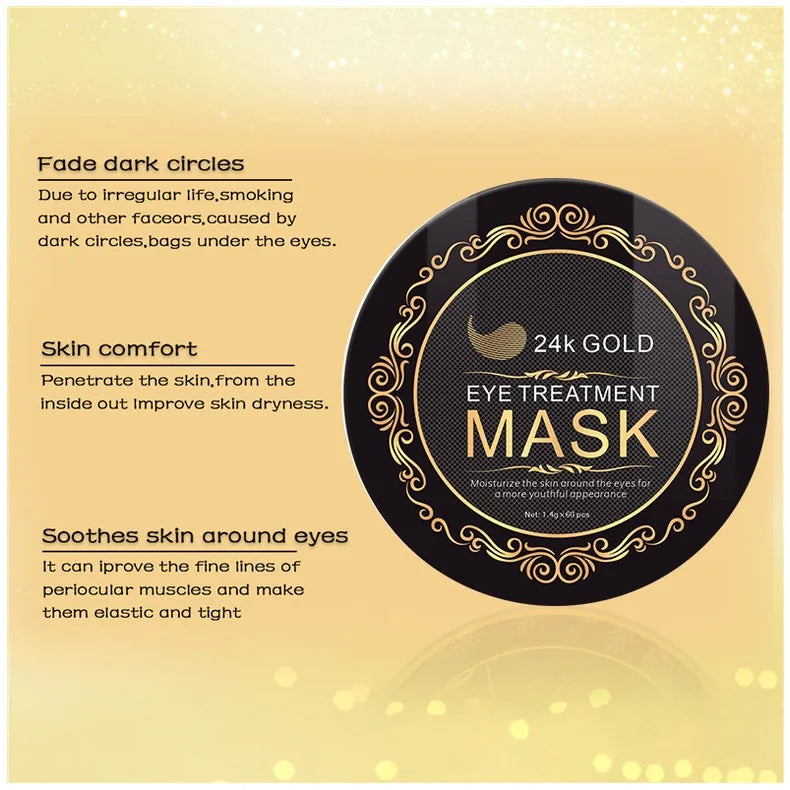 24K GOLD EYE TREATMENT MASK 60 pc