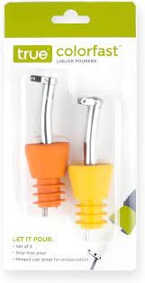 TRUE COLORFAST LIQUOR POURERS Set of 2 