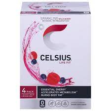 CELSIUS LIVE FIT ENERGY DRINK 4 pack (12 oz cans) 