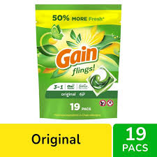 GAIN FLINGS LAUNDRY PODS 19 count 