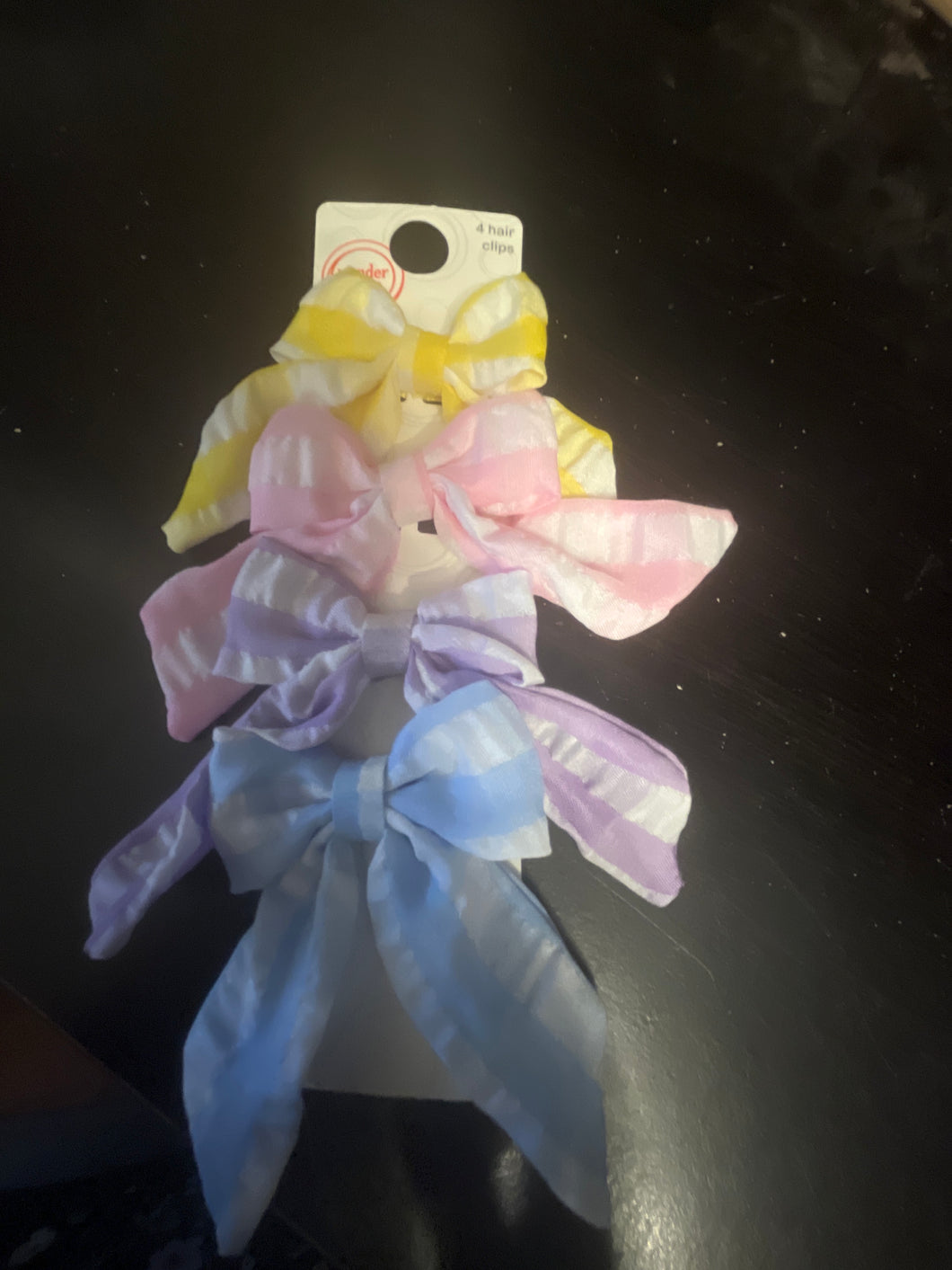 WONDER NATION HAIR CLIPS FOR GIRLS 4 count 